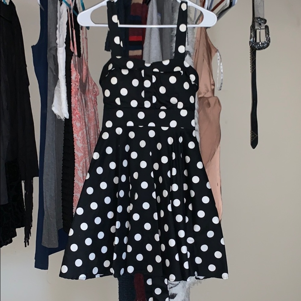 Fun black and white party dress